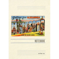 Vintage Lined Notebook Greetings from Alexandria, Minnesota