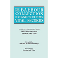 Barbour Collection of Connecticut Town Vital Records. Volume 21: Killingworth 1667-1850, Ledyard 1836-1855, Lisbon 1786-1850