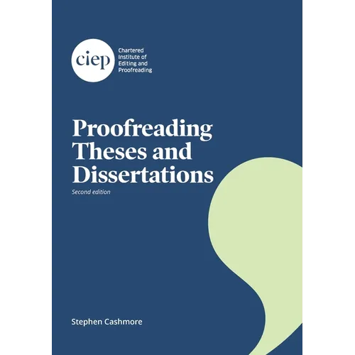 Proofreading Theses and Dissertations - Paperback