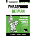 English-German phrasebook and 1500-word dictionary - Paperback
