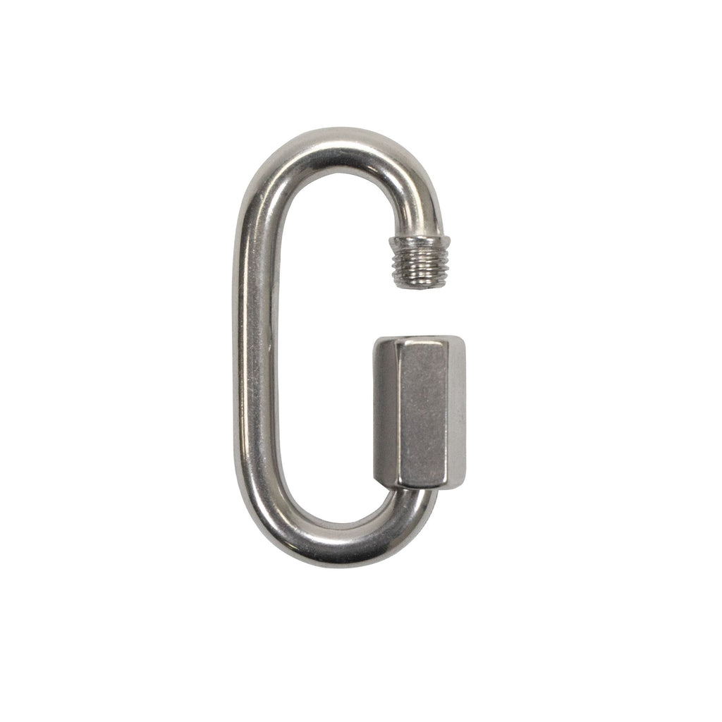 Scuba Choice 9cm SS Oval Quick Link Carabiner W/ Screw 13mm Opening