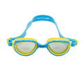 Palantic Jr. Silicone Swim Goggles w/ UV Tinted Lenses, Blue/Yellow