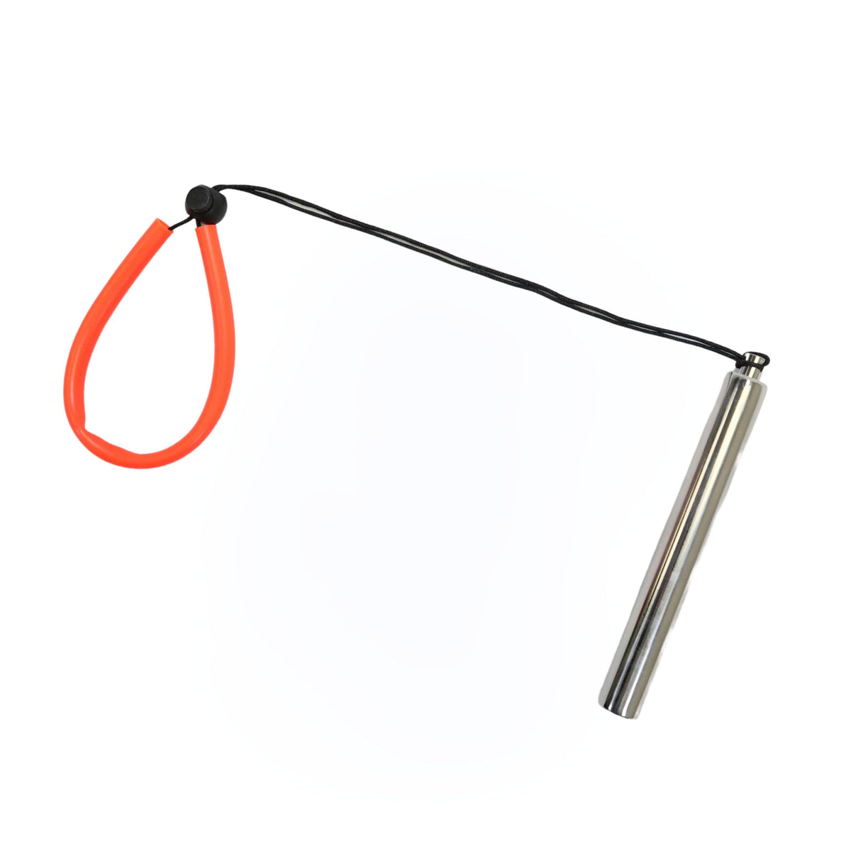 Scuba Dive 6.5" Stainless Steel Tank Rattle Signal Device Stick with Lanyard