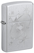 Zippo Atomic Cosmos Design, Satin Chrome Finish Lighter #46724