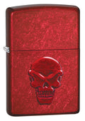 Zippo Doom, Red Skull 3D Stamp Candy Apple Red, Genuine Windproof Lighter #21186
