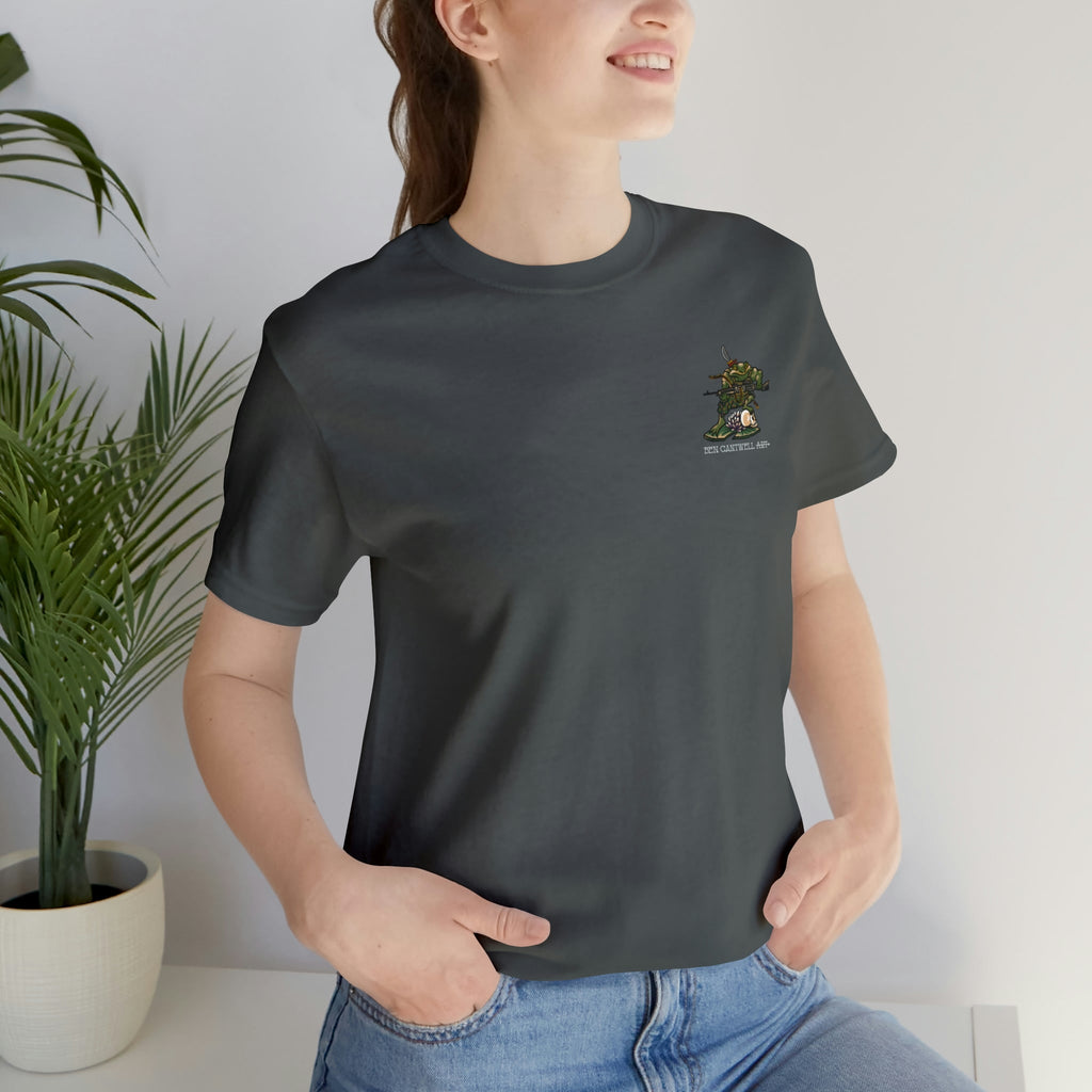 240 Machine Gun Frog - Front Print - Short Sleeve Tee