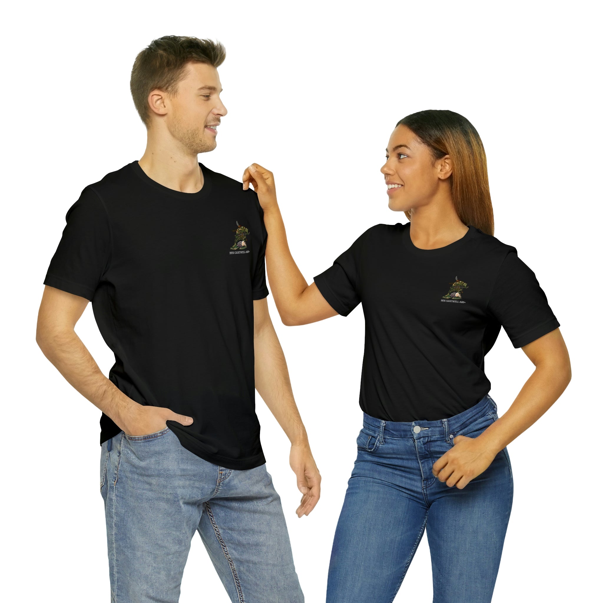240 Machine Gun Frog - Front Print - Short Sleeve Tee