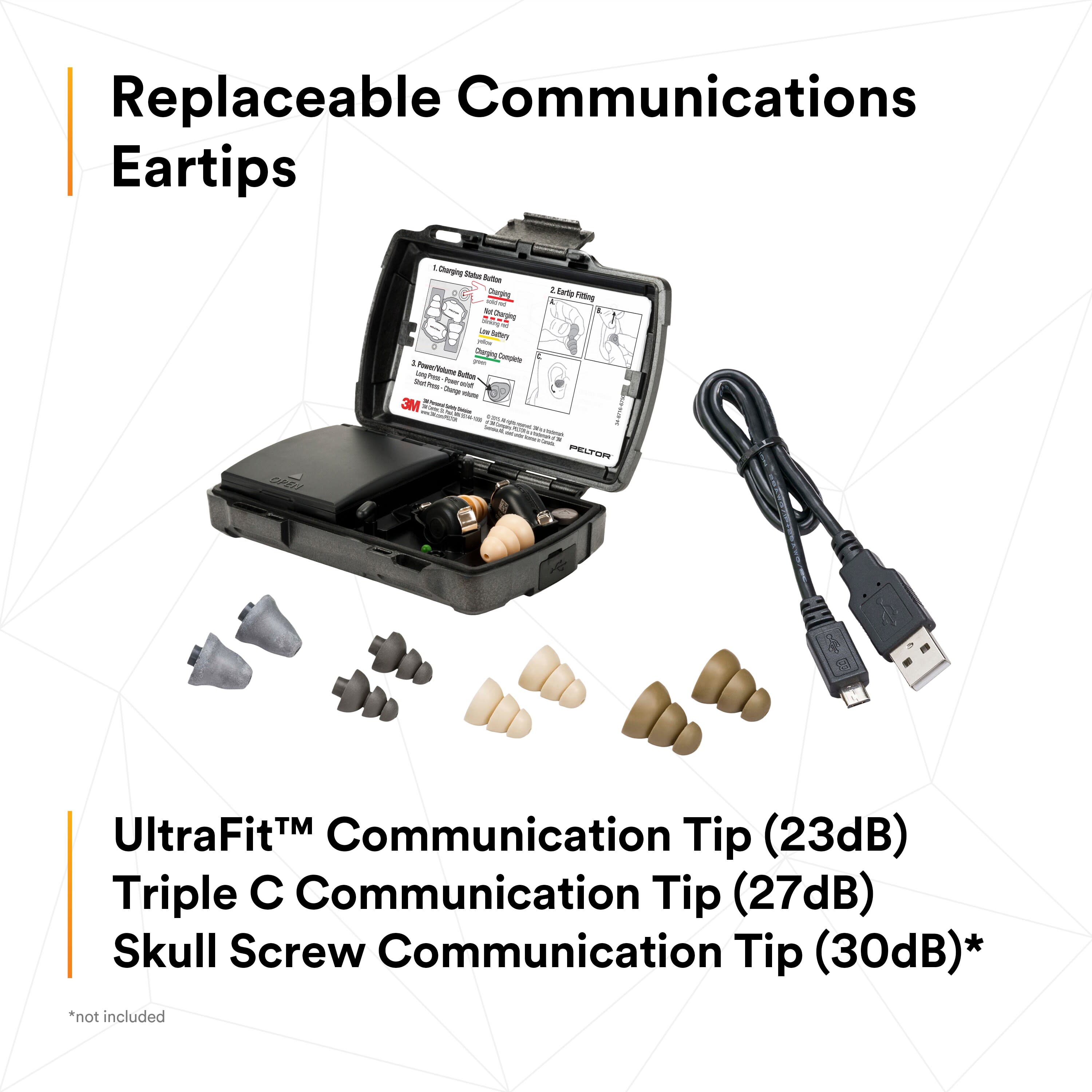 Peltor TEP-100 - Peltor Hearing Protection Tactical Earbuds