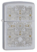 Zippo Classical Curve Design, Satin Chrome Lighter #28457