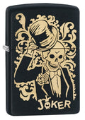 Zippo Bronze Joker Lighter, Black Matte #29632