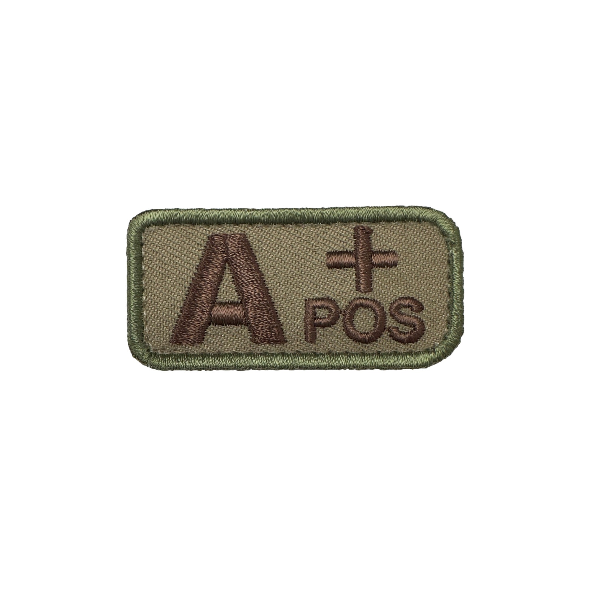 A+ Blood Type Desert Patch with Hook Fastener (each)
