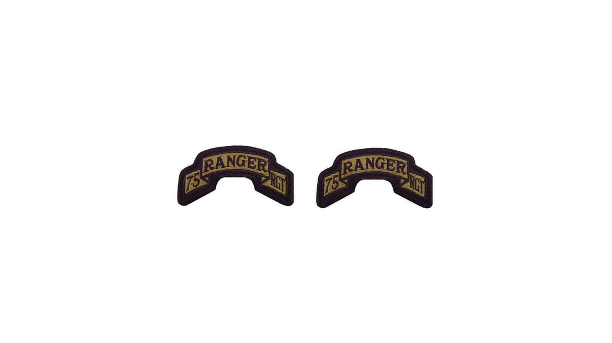 U.S. Army 75th Ranger Regiment OCP Scroll with Hook Fastener (pair)