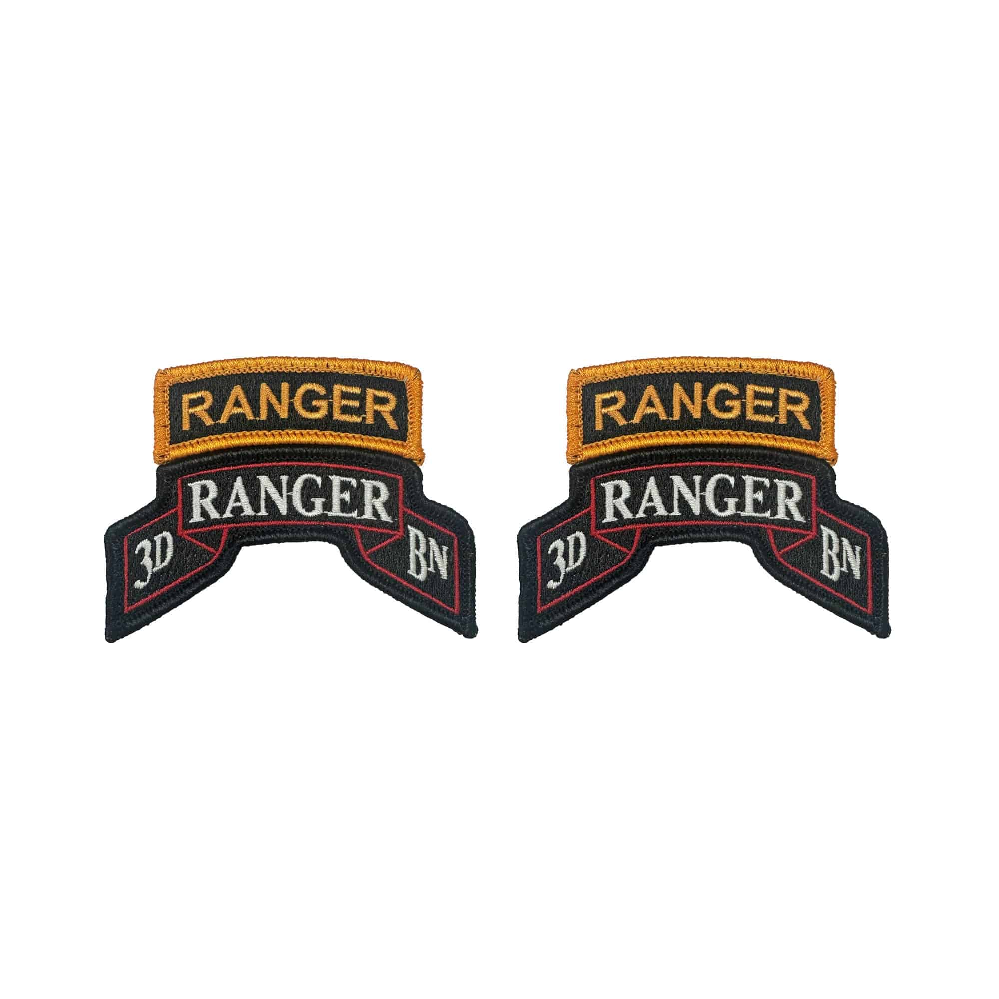 U.S. Army 75th Ranger Regiment 3rd Battalion OCP Scroll and Ranger Tab with Hook Fastener (pair)