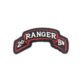 U.S. Army 75th Ranger Regiment 2nd Battalion Color Scroll with Hook Fastener (each)