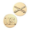 U.S. Army Enlisted Field Artillery & U.S. STA-BRITE® Pin-on (pair)