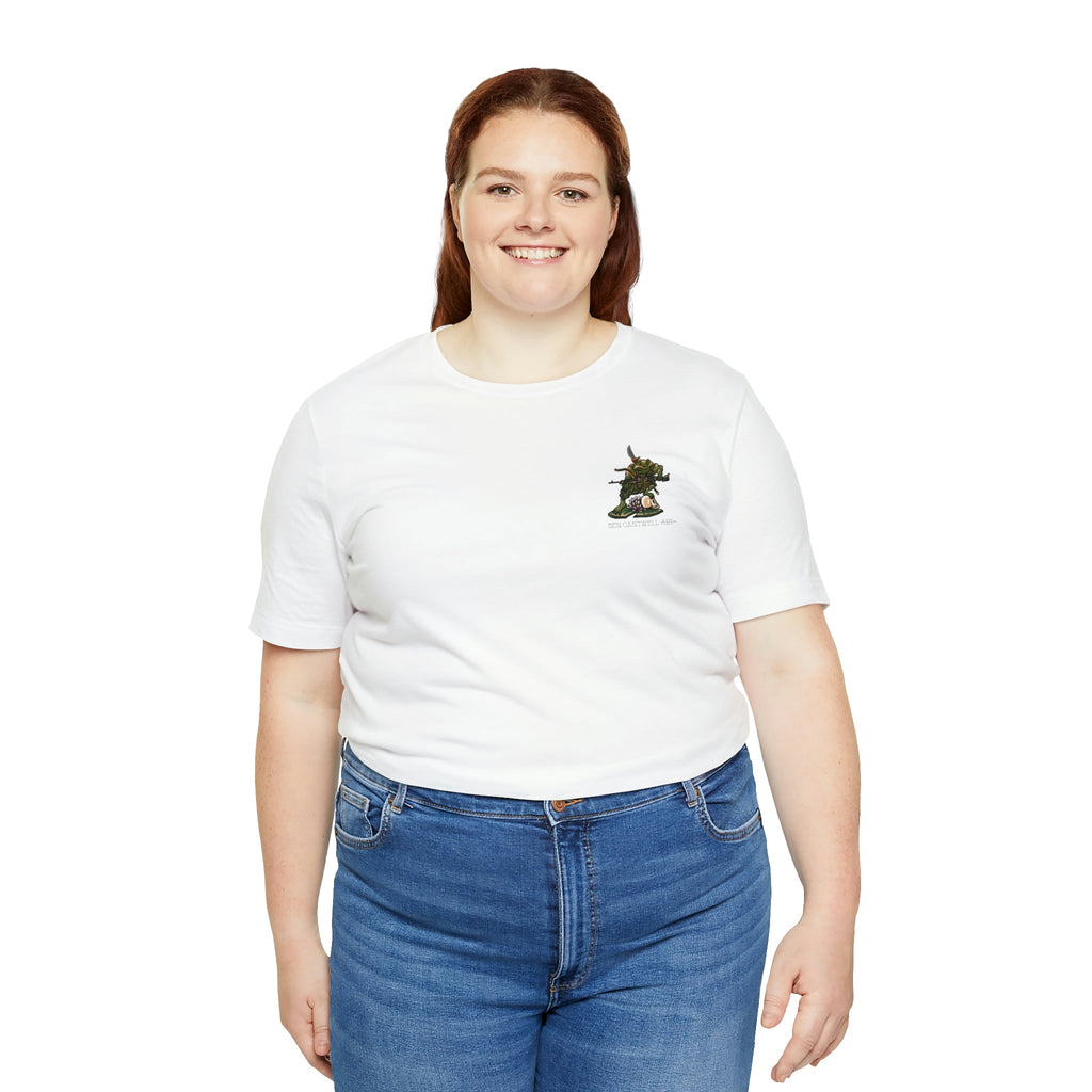 240 Machine Gun Frog - Front Print - Short Sleeve Tee