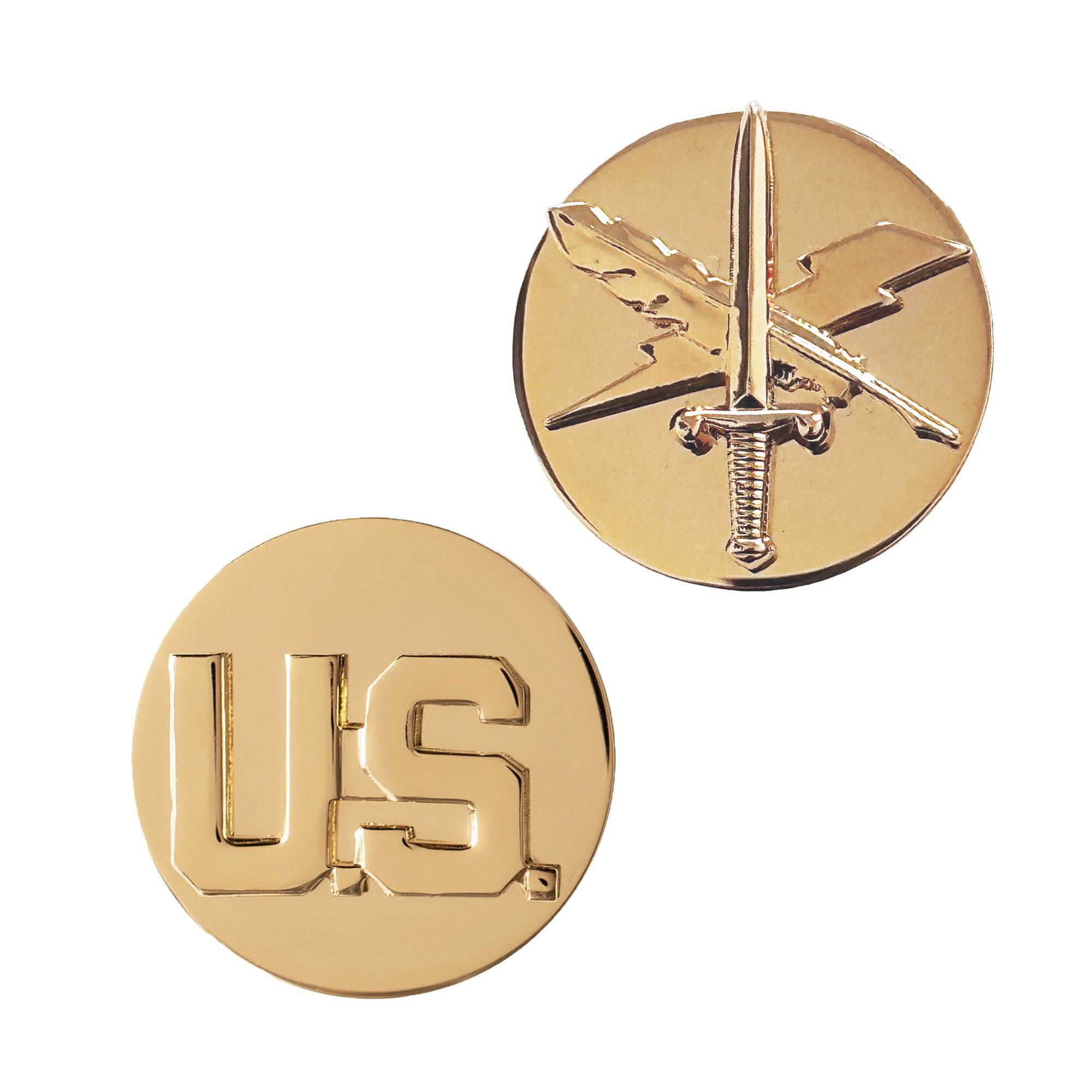 U.S. Army Enlisted Public Affairs & U.S. STA-BRITE® Pin-on (pair)