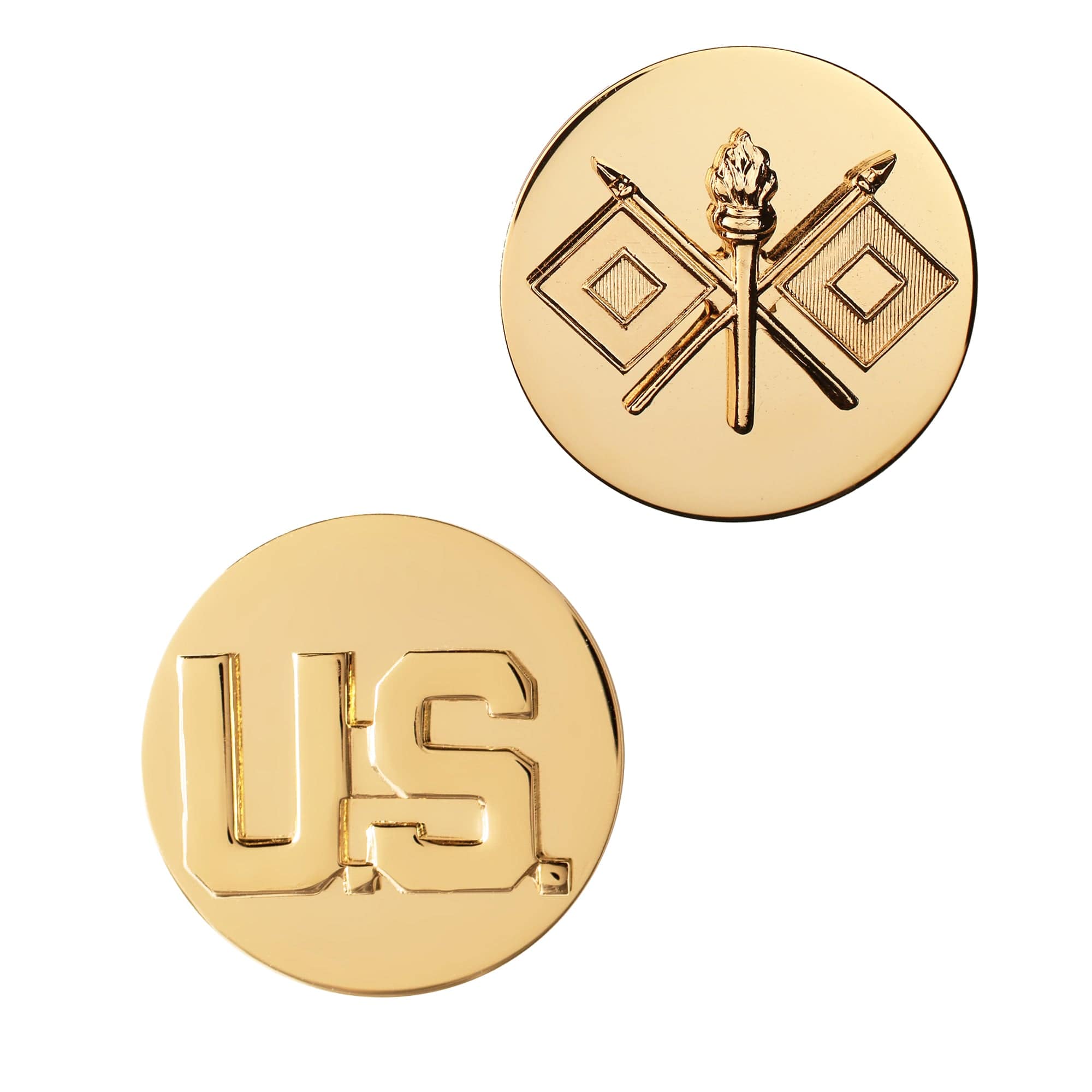 U.S. Army Enlisted Signal & U.S. STA-BRITE® Pin-on (pair)