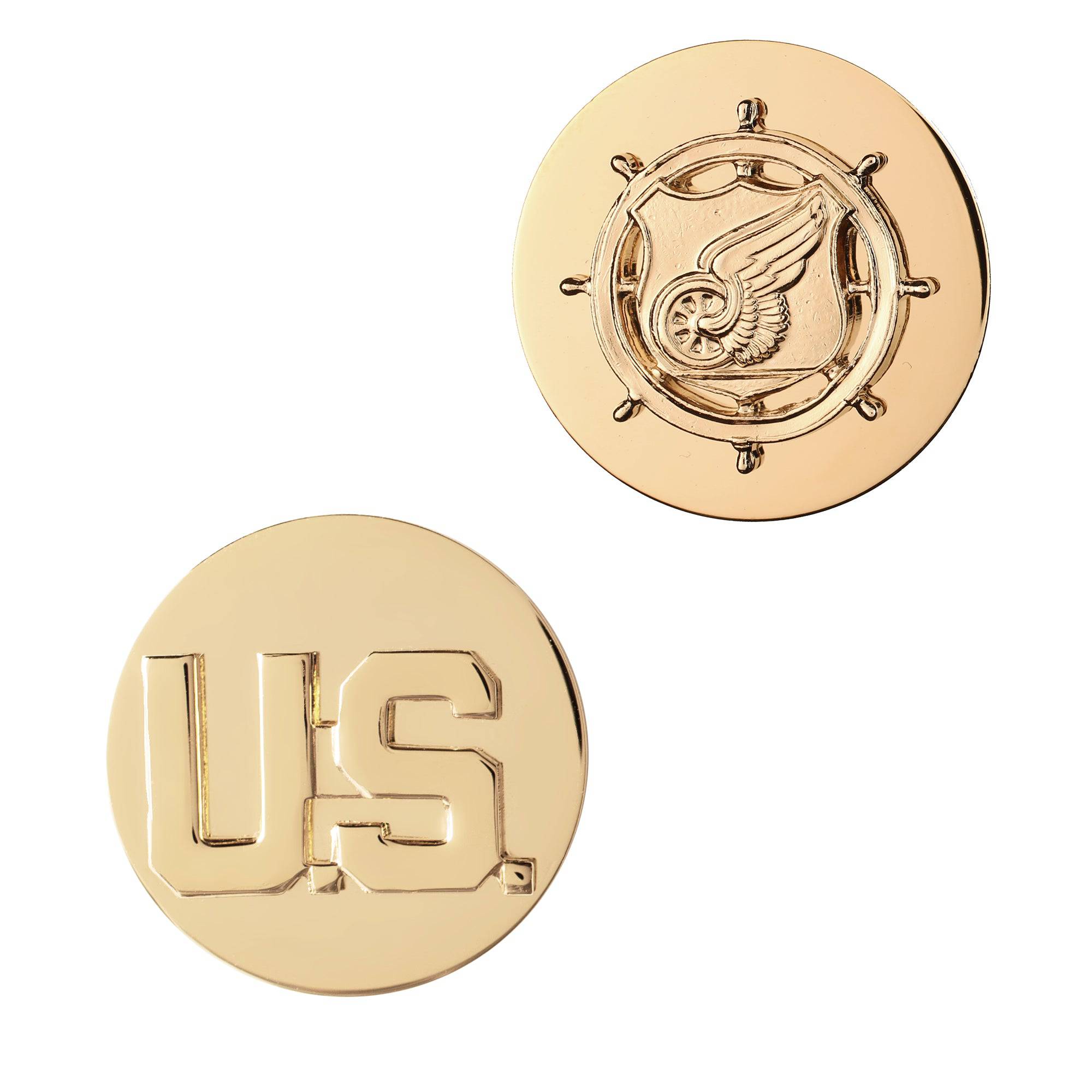 U.S. Army Enlisted Transportation & U.S. STA-BRITE® Pin-on (pair)