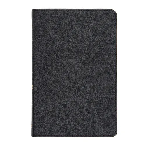 CSB Thinline Bible, Black Genuine Leather - Leather