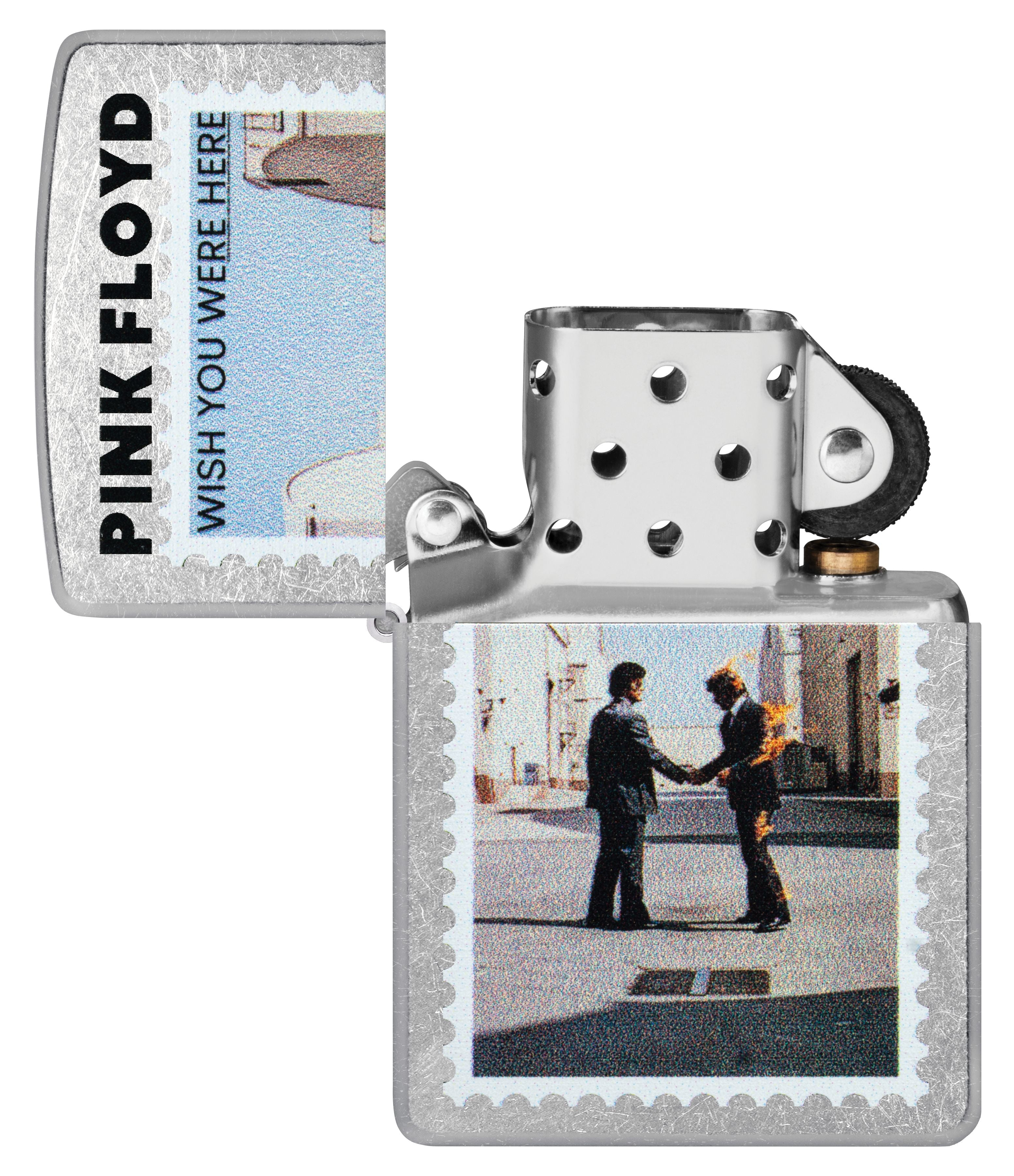 Zippo Pink Floyd Wish You Were Here Street Chrome Lighter #47240