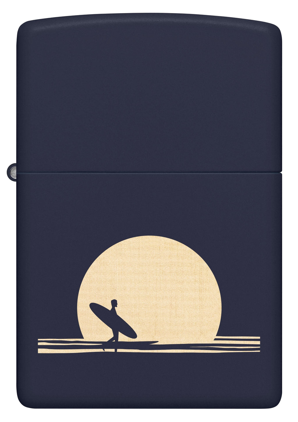Zippo Surfer Sunset Scene, Navy Matte Lighter #47213