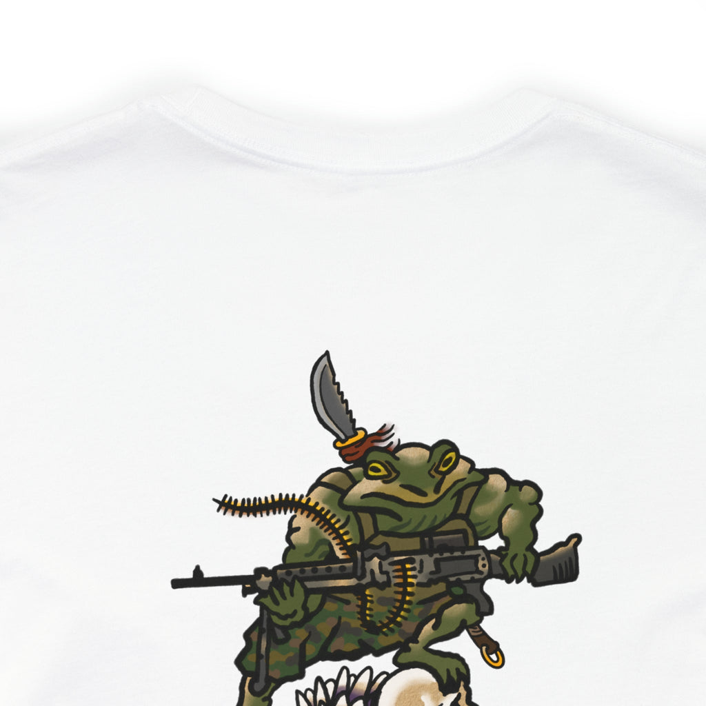 240 Machine Gun Frog - Back Print - Short Sleeve Tee