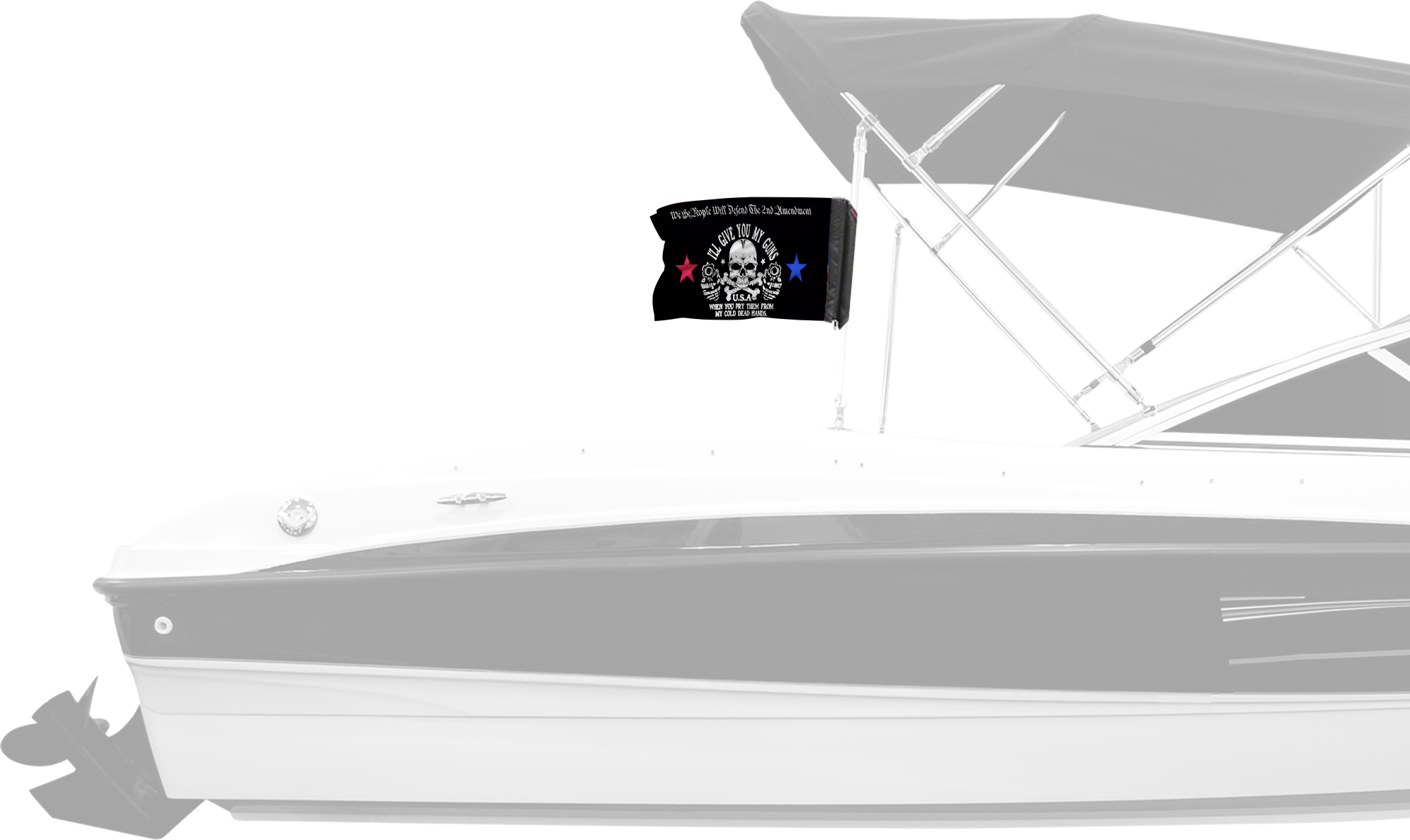 2A We The People 12"x18" Forever Wave Flag for Boats