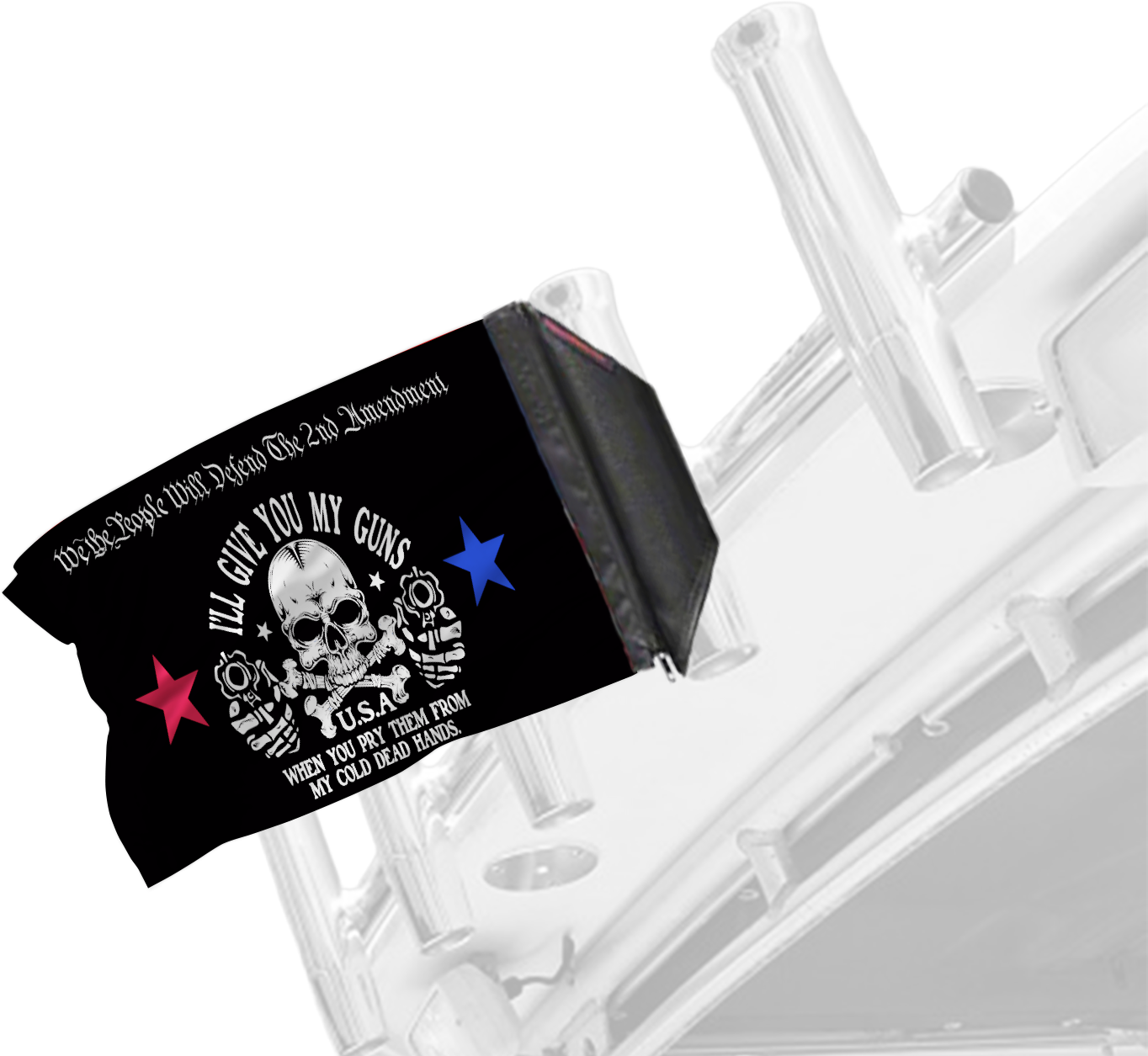 2A We The People 12"x18" Forever Wave Flag for Boats