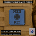 Med Kit IFAK, First-Aid Pouch Identification Patch, 2x2" | Made in USA | VELCRO® Brand Hook Backing