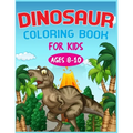Dinosaur Coloring Book For Kids Ages 8-10 - Paperback