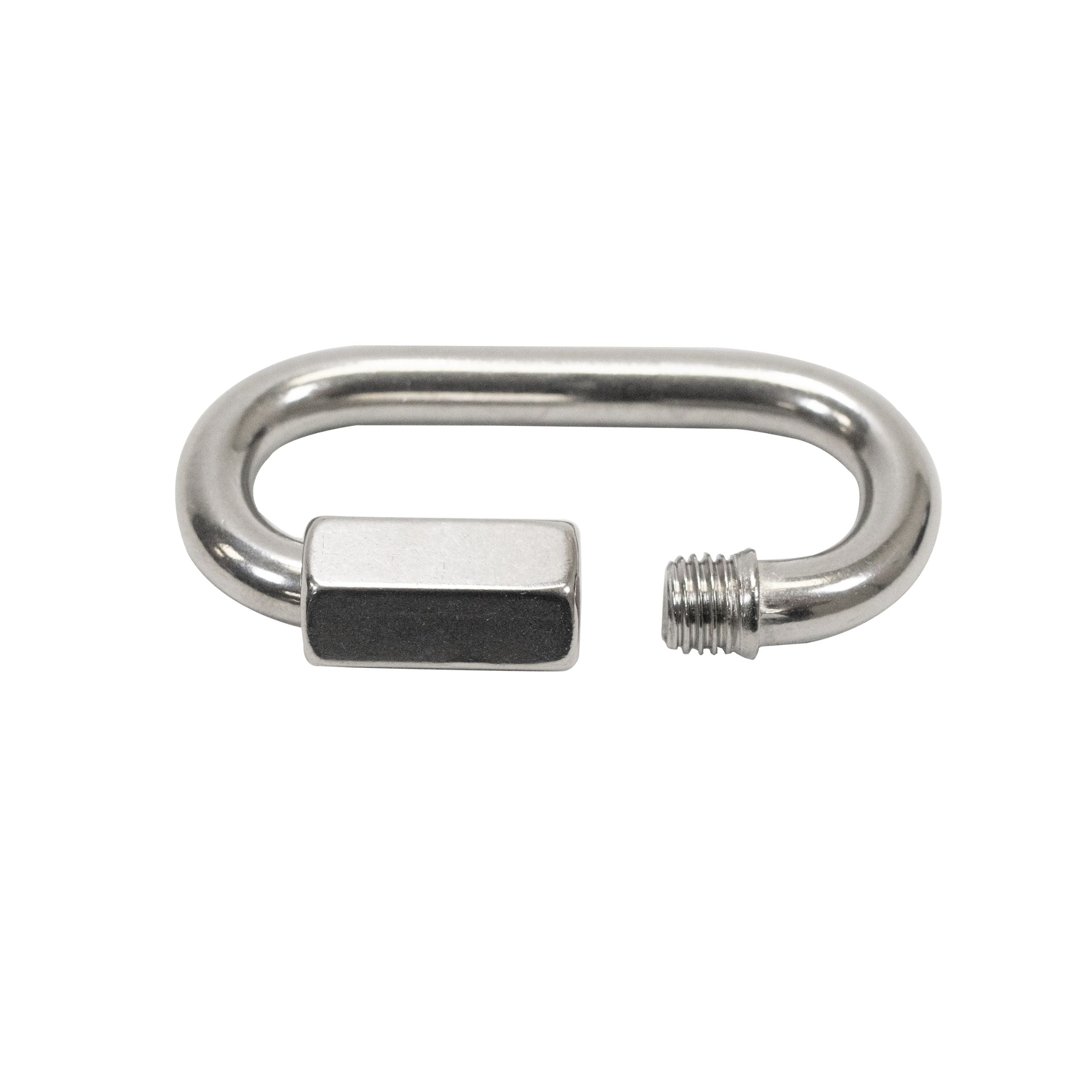 Scuba Choice 9cm SS Oval Quick Link Carabiner W/ Screw 13mm Opening