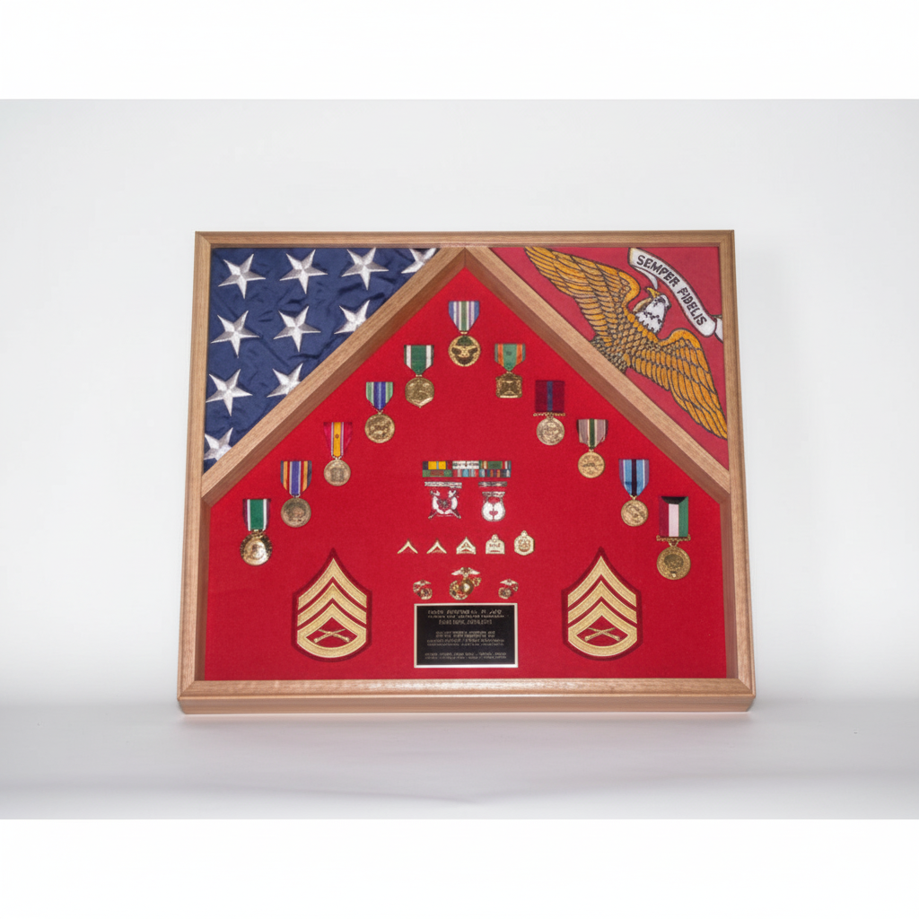 Military Shadow Box, Military Display Case.