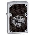 Zippo Harley Davidson Carbon Fiber , Satin Chrome #24025