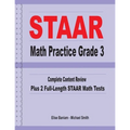 STAAR Math Practice Grade 3: Complete Content Review Plus 2 Full-length STAAR Math Tests - Paperback