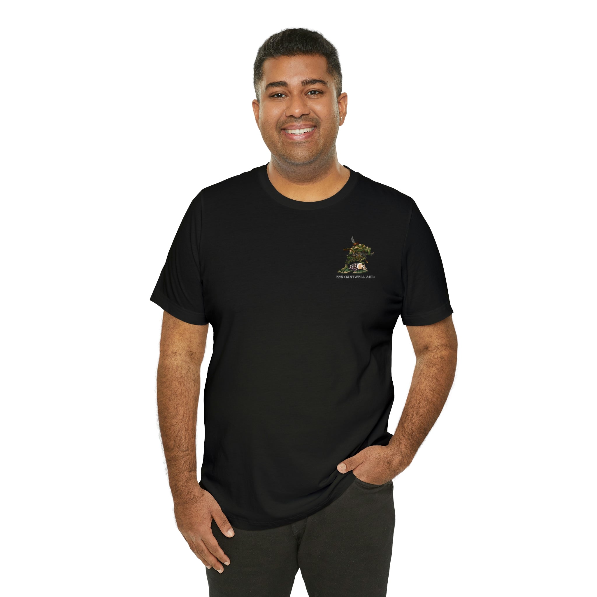 240 Machine Gun Frog - Front Print - Short Sleeve Tee