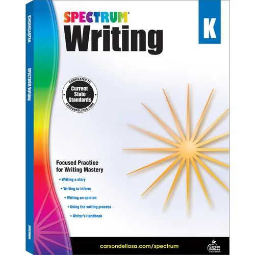 Spectrum Writing, Grade K: Volume 34 - Paperback