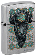 Zippo Buck Wear Buffalo Design, Street Chrome Lighter #46422