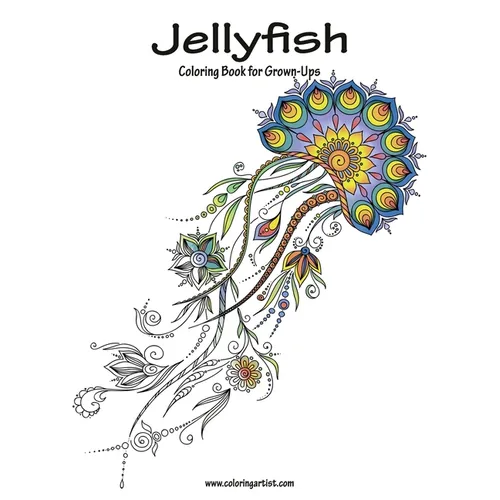 Jellyfish Coloring Book for Grown-Ups 1 - Paperback