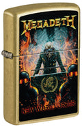 Zippo Megadeth New World Order, Street Brass Lighter #47236