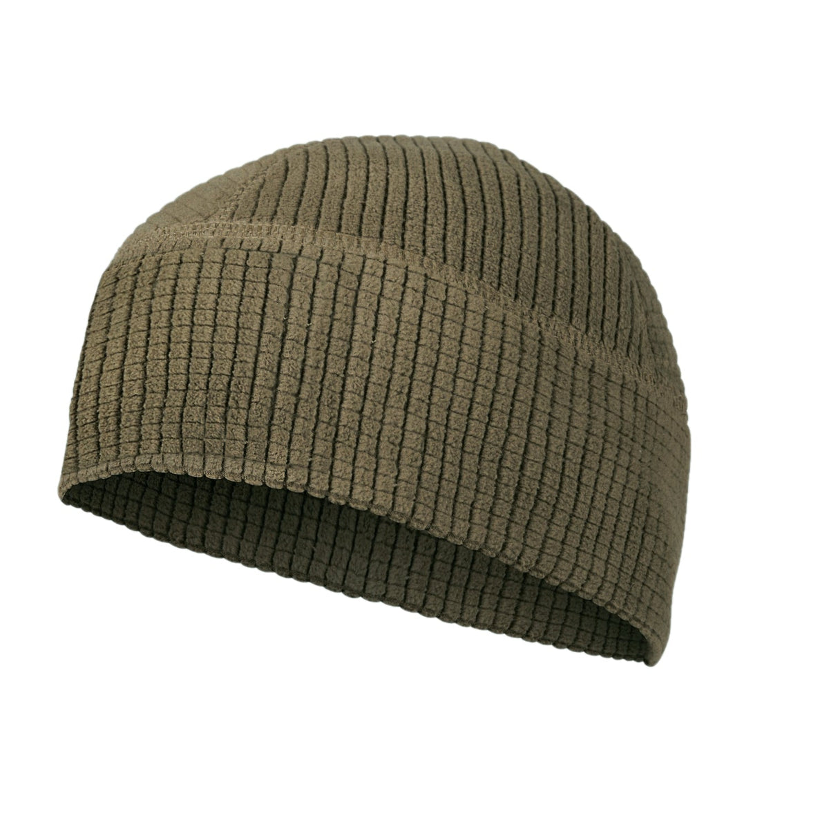 Grid Fleece Beanie Cap