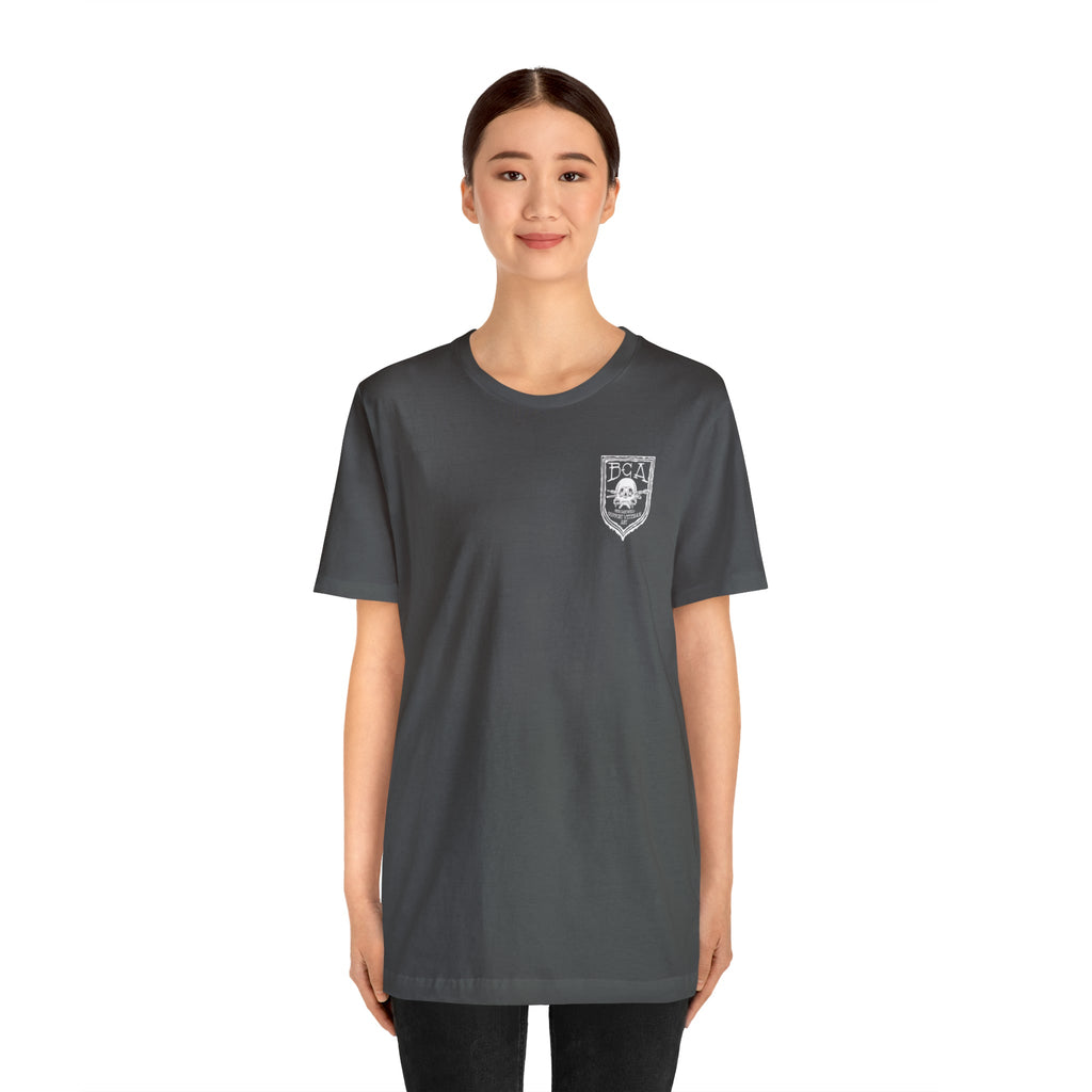 Sniper Rifle Frog - Back Print - Short Sleeve Tee