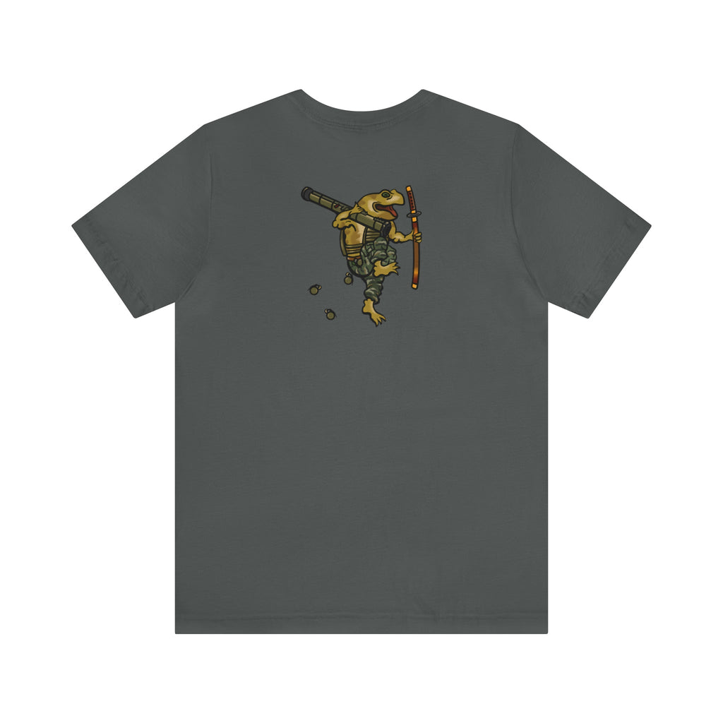 AT4 Rocket and Sword Frog - Back Print - Short Sleeve Tee