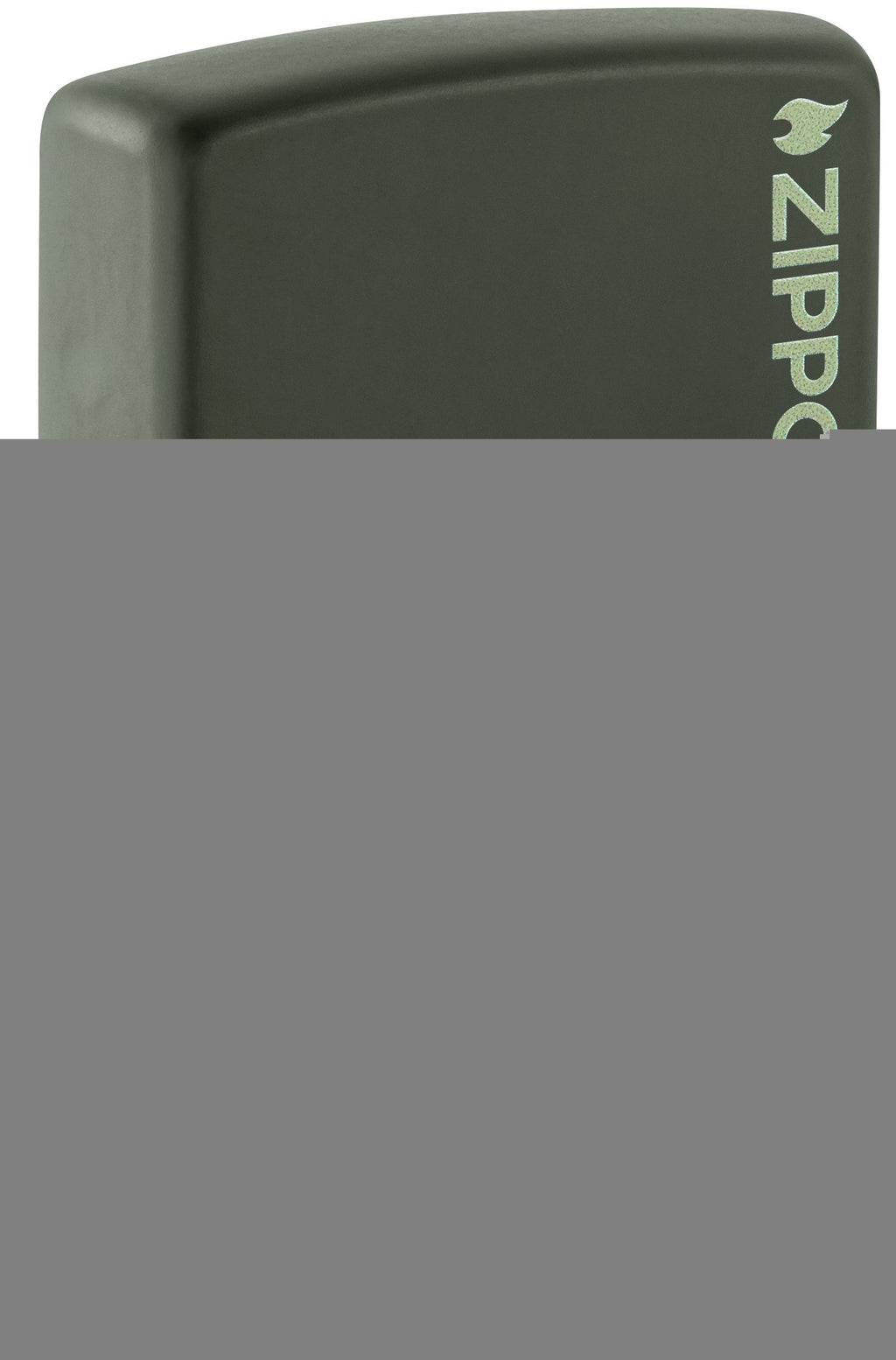 Zippo Green Matte Lighter, w/Logo #221ZL