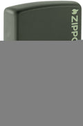 Zippo Green Matte Lighter, w/Logo #221ZL