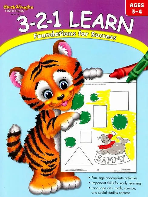 3-2-1 Learn Reproducible Ages 3-4 - Paperback