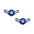 U.S. Air Force E2 Airman STA-BRITE® Pin-on (pair)
