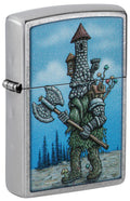 Zippo Knight Monster Design, Street Chrome Lighter #46246