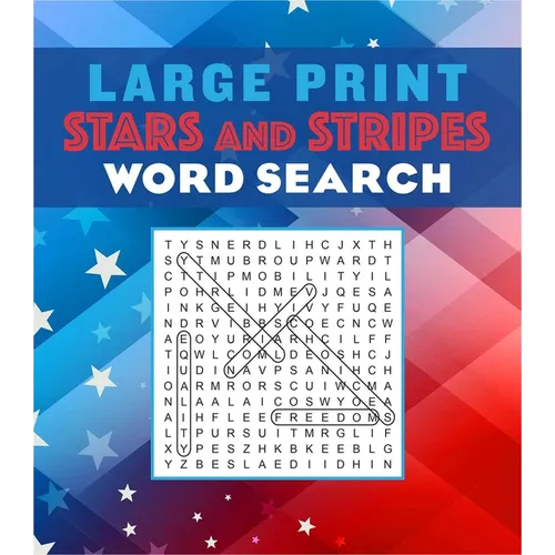 Large Print Stars and Stripes Word Search - Paperback