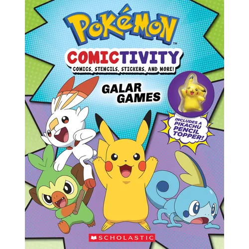 Pokémon Comictivity: Activity Book with Comics, Stencils, Stickers, and More! Galar Games - Paperback